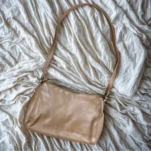 Etienne Aigner Tan Leather Shoulder Bag